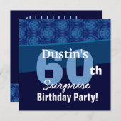Invitation 60e Anniversaire surpris de Blue G433 (Devant / Derrière)