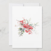 Invitation 60e anniversaire Surprise Party Verdure Berry Roug (Dos)