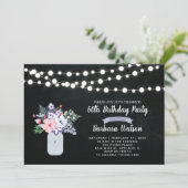 Invitation 60e anniversaire tableau noir, pot Maso (Debout devant)