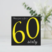 Invitation 60e anniversaire| Texte DO-IT-YOURSELF (Debout devant)