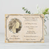 Invitation 60e anniversaire Vintage (Debout devant)