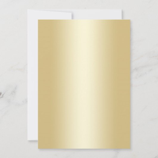 Invitation 60e fête d'anniversaire - Gold Black (Dos)