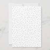 Invitation 60e fête d'anniversaire - Rose d'argent blanc (Dos)