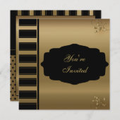 Invitation 60e fête d'anniversaire | Texte do-it-yourself (Devant / Derrière)