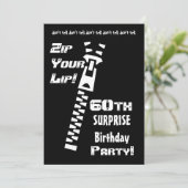 Invitation 60e Modèle d'invitation à la fête d'anniversaire S (Debout devant)