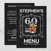 Invitation 60ème menu (Devant / Derrière)