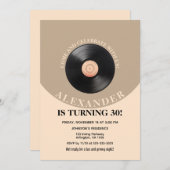 Invitation 60s Retro Super Adulte fête d'anniversaire n'impor (Devant / Derrière)