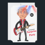 Invitation 60th Mens 🎸 🤣 Rockstar Anniversaire Guitare Funk<br><div class="desc">🎶 Rock en 60 avec style, rires, et beaucoup de funk ! Cette drôle de carte d’anniversaire à thème rockstar est parfaite pour toute légende d’anniversaire musicale, déchiquetante de guitare, qui continue à battre fort à 60 ans ! Qu'il soit musicien de toute une vie, un dieu rock vantarde, ou...</div>