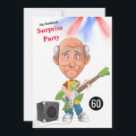 Invitation 60th Mens 🎸 🤣 Rockstar Anniversaire Guitare Funk<br><div class="desc">Joyeux anniversaire à ma rockstar préférée. rock and roll drôle cadeau. Idéal pour tous ceux qui aiment le rock ‘n roll. #rockstar, #anniversaire, #rockandroll, #drôle, Rock Star Funny Hommes Guitare Anniversaire 🎶 Rock en 60 avec style, rires, et beaucoup de funk ! Cette drôle de carte d’anniversaire à thème rockstar...</div>