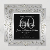 Invitation 60th Wedding Anniversary (Devant / Derrière)