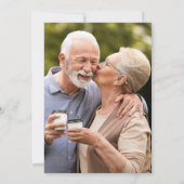 Invitation 60th Wedding Anniversary Greenery Floral Photo (Dos)