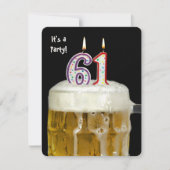 Invitation 61e anniversaire fête de la bière (Devant)
