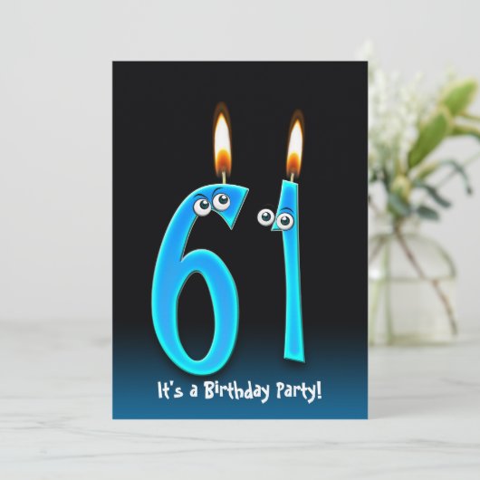 Invitation 61e fête d'anniversaire (Debout devant)