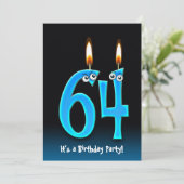 Invitation 64e fête d'anniversaire (Debout devant)