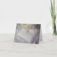 6538-Bearer Coussin avec Bague Mariage sur Voile