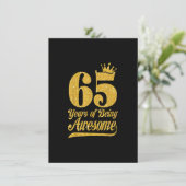 Invitation 65 Ans D'Être Impressionnant 65e Anniversaire Cade (Debout devant)