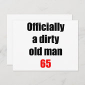 Invitation 65 Vieux Vivant (Devant / Derrière)