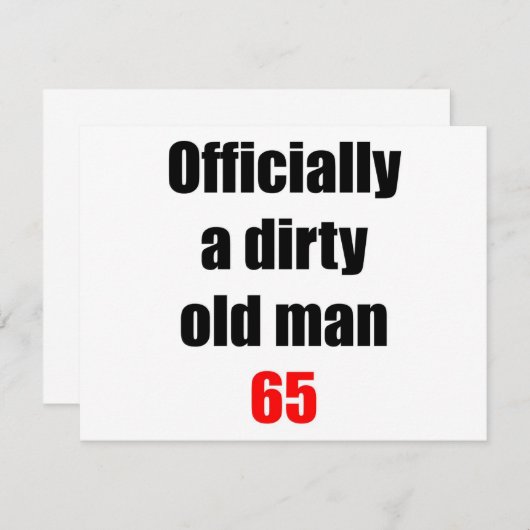 Invitation 65 Vieux Vivant (Devant / Derrière)