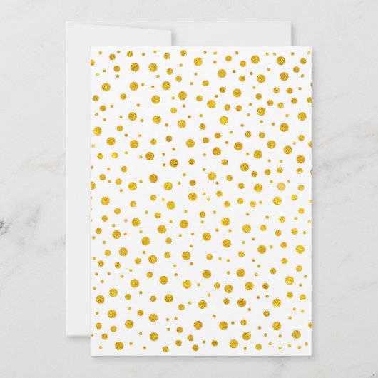 Invitation 65e anniversaire de mariage - Or et blanc (Dos)