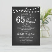 Invitation 65e anniversaire de mariage - Tableau noir (Debout devant)