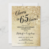 Invitation 65e anniversaire du Mariage Gold (Devant)