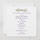 Invitation 65e anniversaire du Parti Lavender Wreath (Dos)