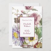 Invitation 65e anniversaire fête florale (Devant)