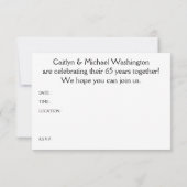 Invitation 65e anniversaire (mod oiseaux) (Dos)