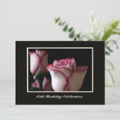 Invitation 65e anniversaire Roses d'invitation (Debout devant)