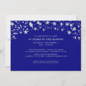 Invitation 65e anniversaire Sapphire Parties scintillant d'ar (Dos)