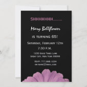 Invitation 65e anniversaire surprise Anniversaire joli rose (Dos)