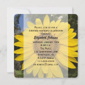 Invitation 65e Anniversaire Surprise Fête de tournesol Invita (Dos)