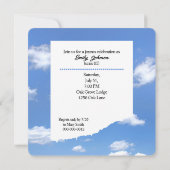 Invitation 65e fête d'anniversaire soleil d'été (Dos)