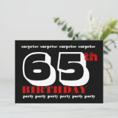 Invitation 65e Modèle d'invitation à la fête d'anniversaire S (Debout devant)