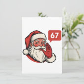 Invitation 67 Christmas Merry Six Seven Brainrot Santa Claus (Debout devant)