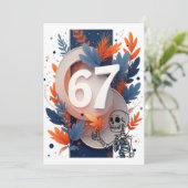 Invitation 67 Skeleton Hand Halloween (Debout devant)