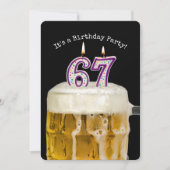 Invitation 67e anniversaire fête de la bière (Devant)