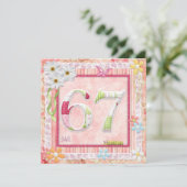 Invitation 67ème anniversaire style scrapbooking (Debout devant)