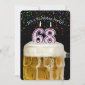 Invitation 68e anniversaire fête de la bière (Devant)