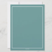 Invitation 6,5 pouces Conserver le calme et se marier le Fair (Dos)