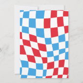 Invitation 6 7 Funny Meme red & blue kid birthday (Dos)