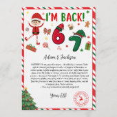 Invitation 6 7 lettre d'arrivée d'elfe - lettre d'elfe drôle (Devant)