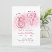 Invitation 6 7 Meme Trend Six Seven Girl Birthday  (Debout devant)