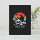 Invitation 6 Ancien garçon Awesome 2017 6e anniversaire Dinos (Debout devant)