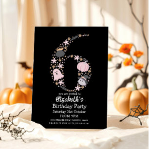Invitation 6 Anniversaire Halloween