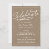 Invitation 6 Collage de photos Grad Kraft Papier Partie de gr (Dos)