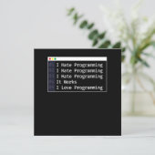 Invitation 6 Étapes Du Codage Du Programmeur De Débogage (Debout devant)