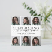 Invitation 6 Photo Funérailles Mémorial (Debout devant)