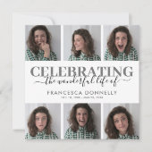 Invitation 6 Photo Mémorial Funéraire (Devant)