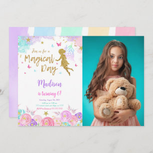 Invitation 6e anniversaire Fairy Party Photo